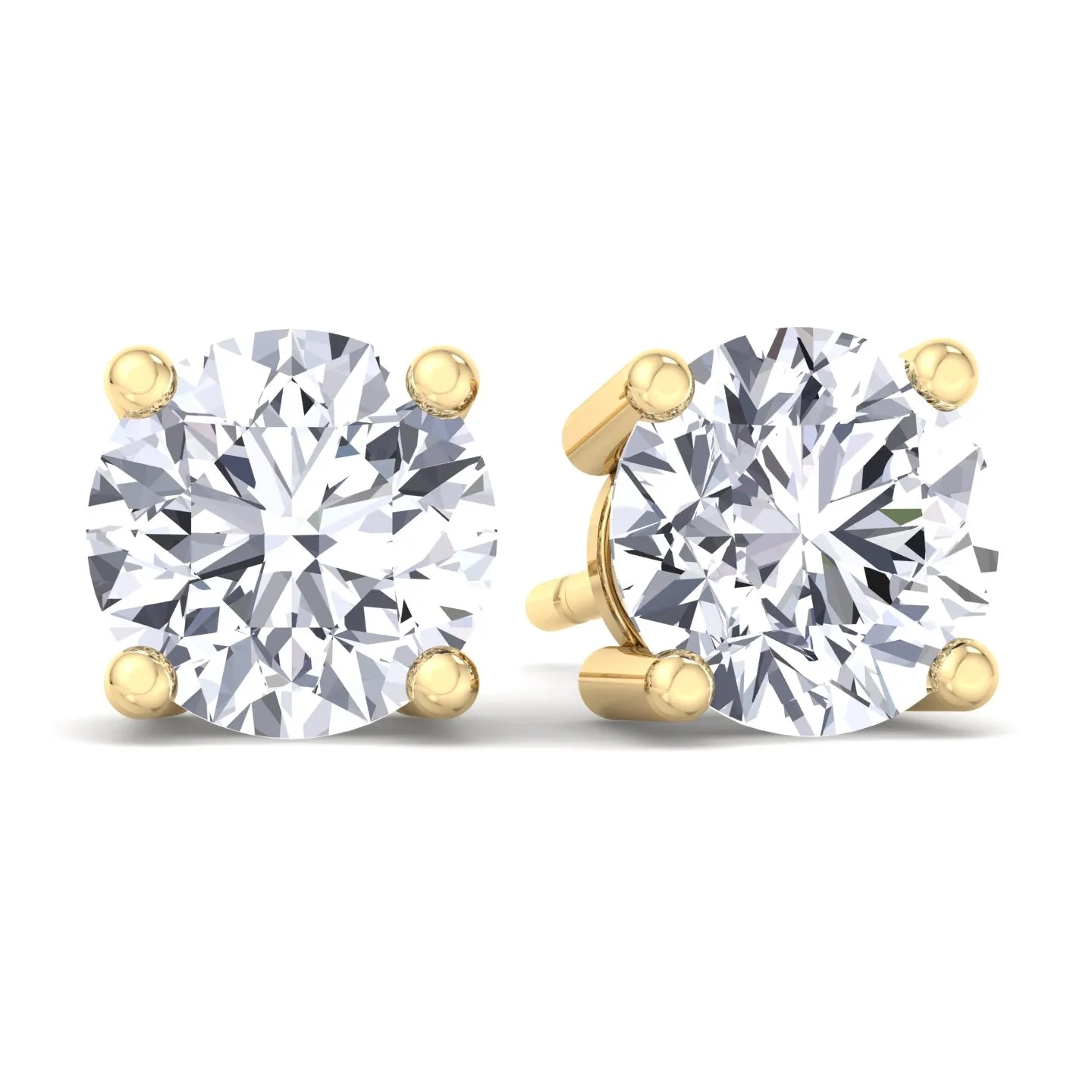 Jonas - Men's Round Diamond Studs