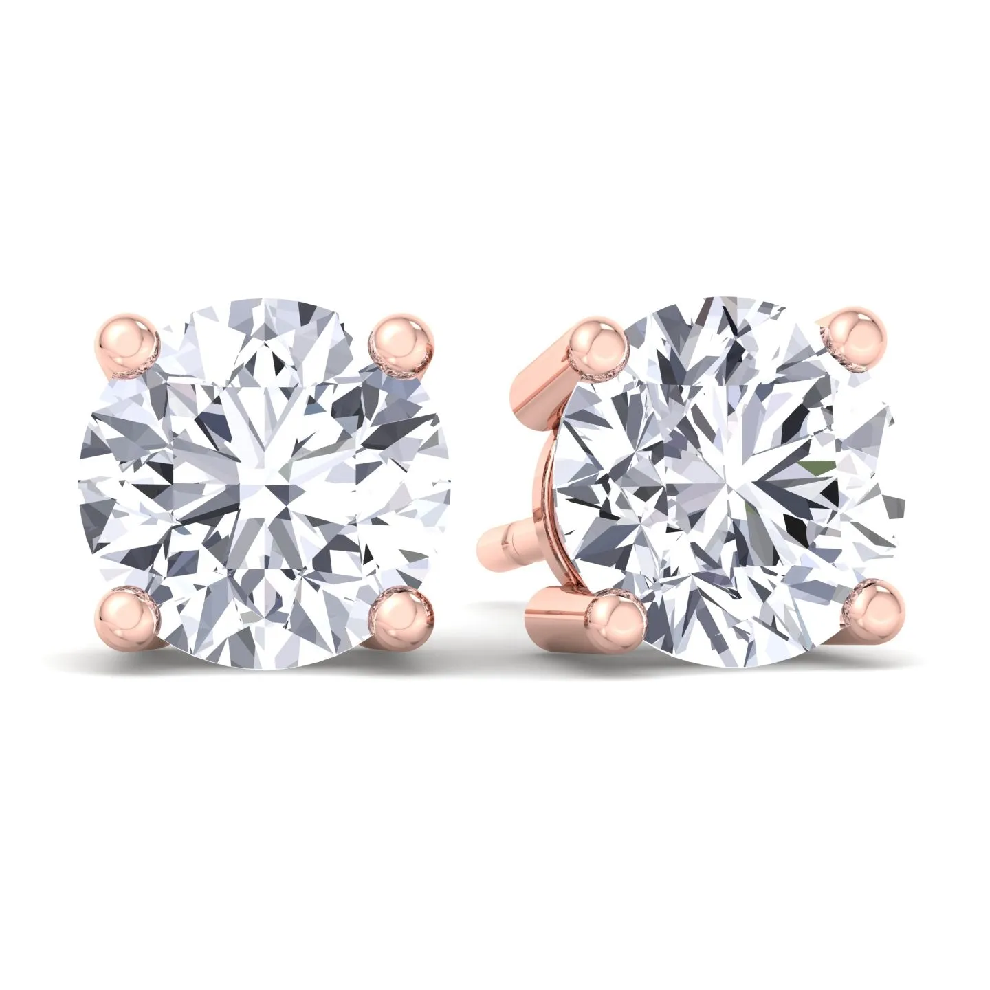 Jonas - Men's Round Diamond Studs