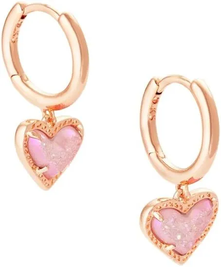 Kendra Scott Ari Heart Huggie Earrings for Women, Fashion Jewelry