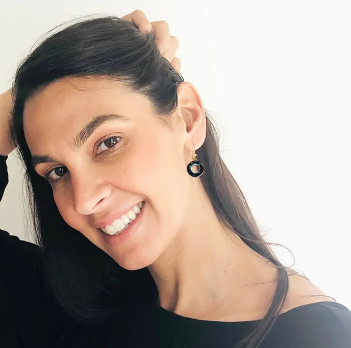 Kizzy Blue Crystal Drop Earrings