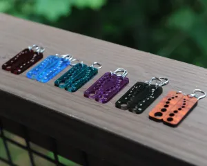 Knitting Needle Gauge Earrings - Assorted Transparent Acrylic