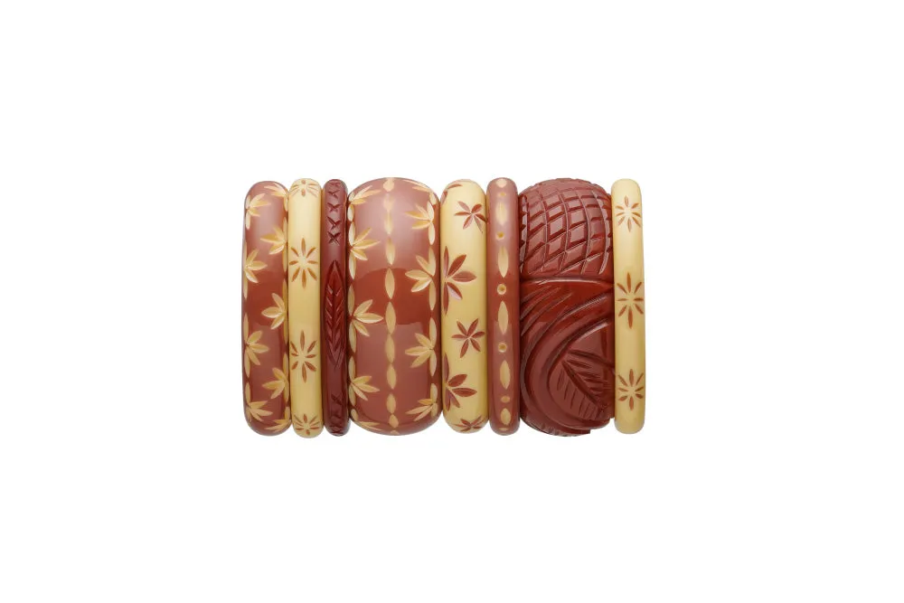 Lait Carved Hoop Earrings