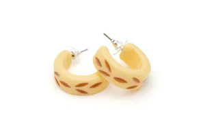 Lait Carved Hoop Earrings