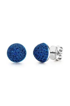 Large Blue Sapphire Bahia Stud Earrings