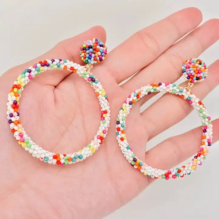 Last Call Drops Of Color Hoop Earrings