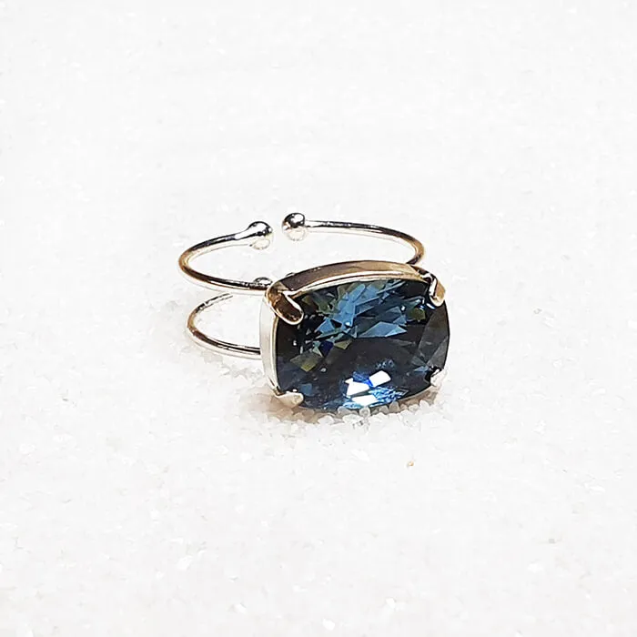 Leanne Blue Swarovski Crystal Ring