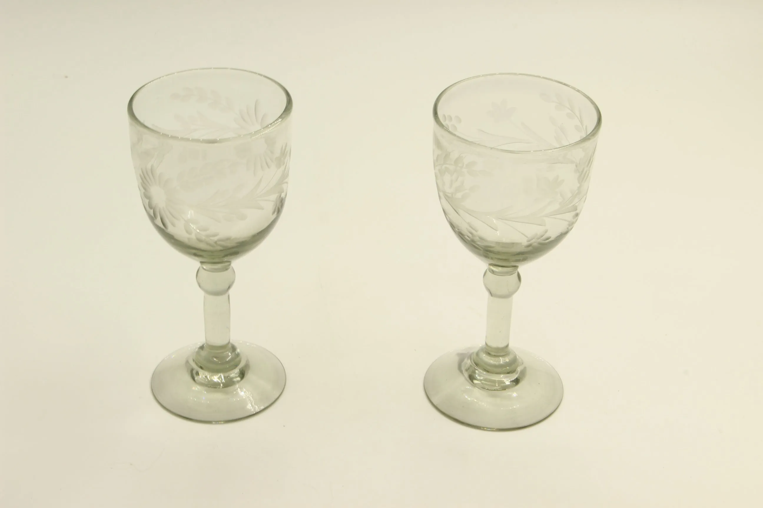 Light Transparent Blown Glass Set