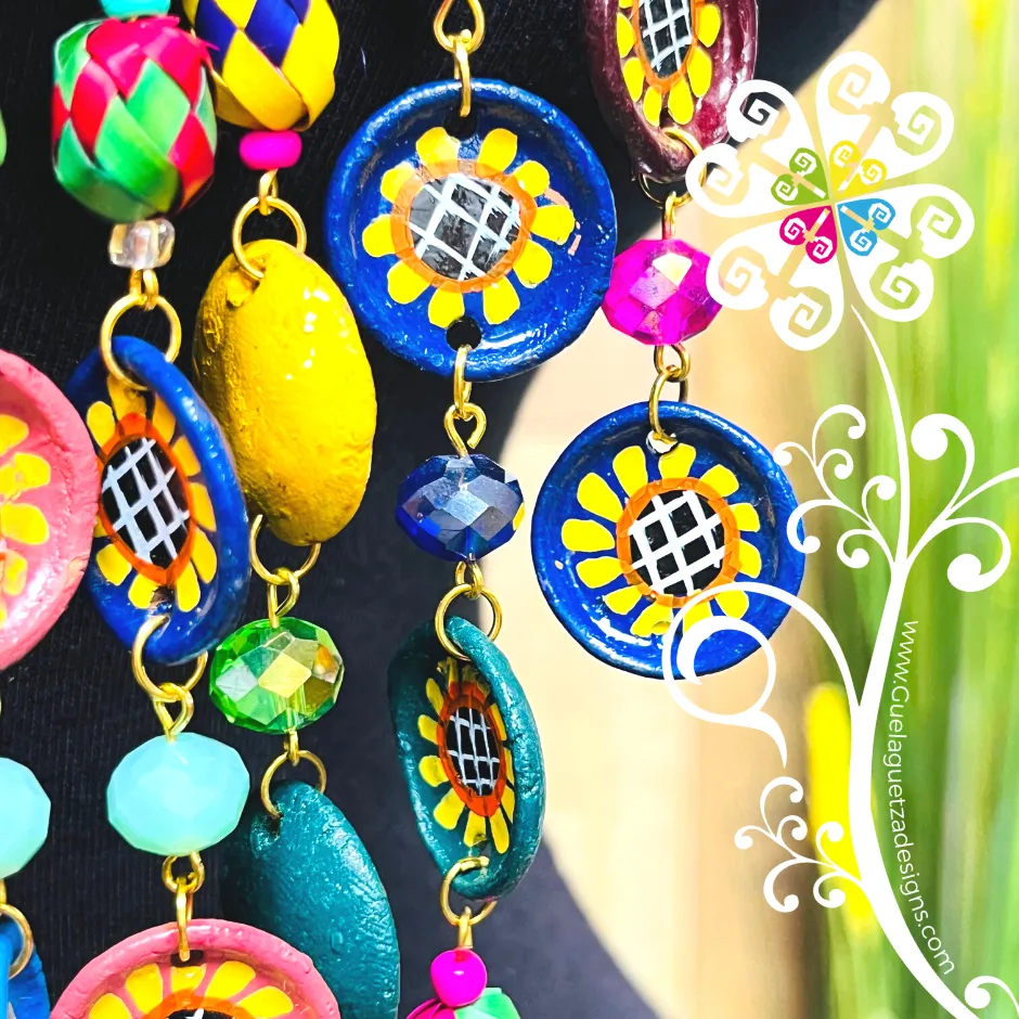 Long Cocinita Jewelry - Clay Necklace Set