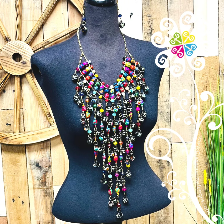Long Cocinita Jewelry - Clay Necklace Set