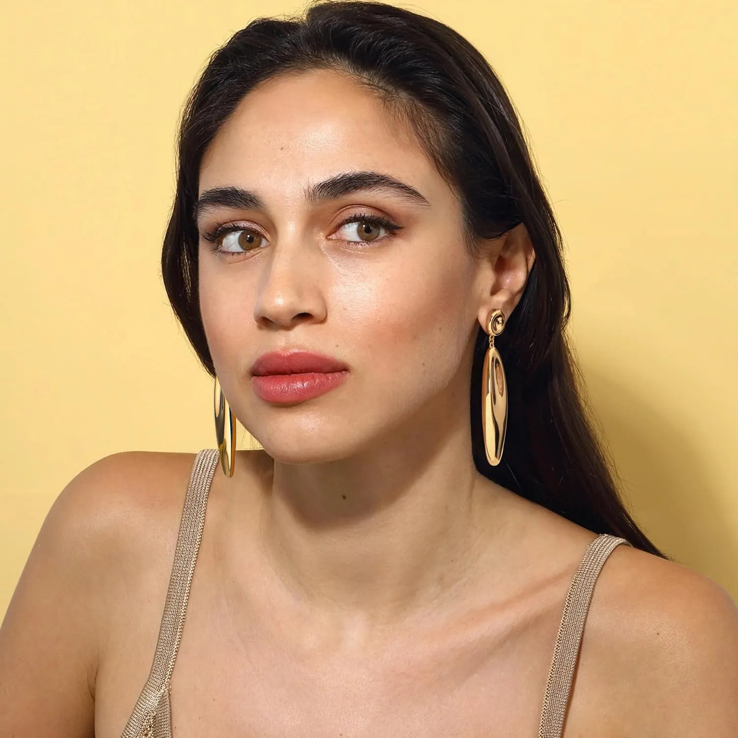 Long Pearl Dangle Earrings for Women 18K Gold Plated Long Dangle Drop Earrings Metal Chain Earrings Wedding Bridesmaid Jewelry
