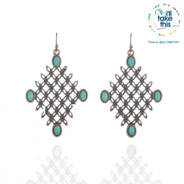 LOOK your best with our Elegantly styled Ethnic Vintage Drop Earrings