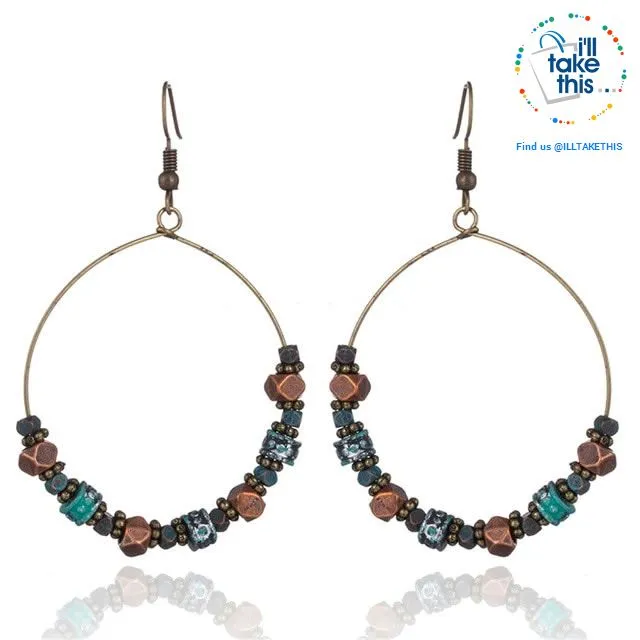 LOOK your best with our Elegantly styled Ethnic Vintage Drop Earrings