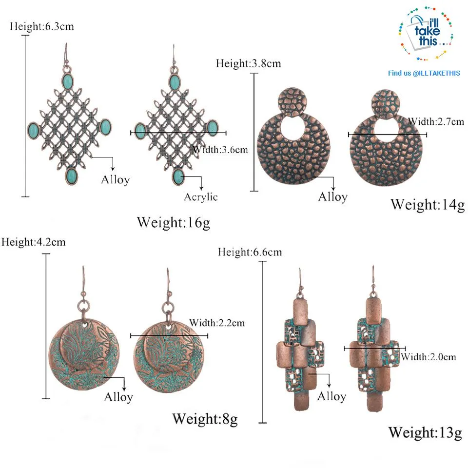 LOOK your best with our Elegantly styled Ethnic Vintage Drop Earrings