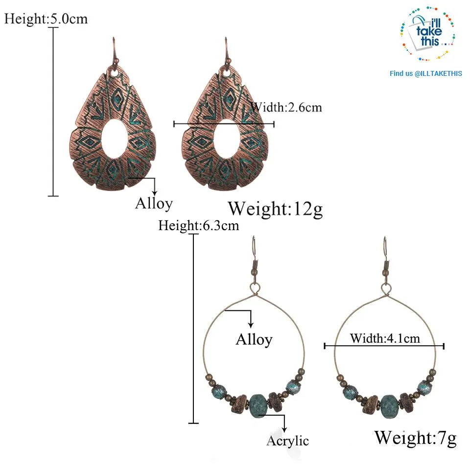 LOOK your best with our Elegantly styled Ethnic Vintage Drop Earrings