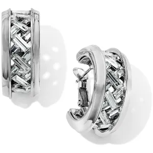 Love Cage Heart Leverback Hoop Earrings