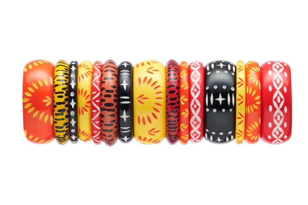 Lover and Hater Set of 3 Maiden Bangles