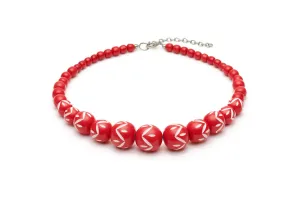 Lover Carved Bead Necklace