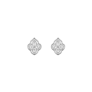 Luce - 4 Diamond White Gold Stud Earrings