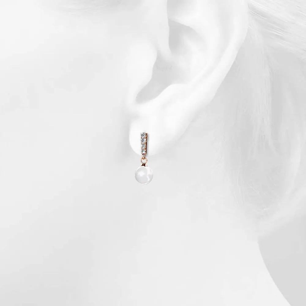 Lustrous Earrings Embellished With SWAROVSKI Crystals