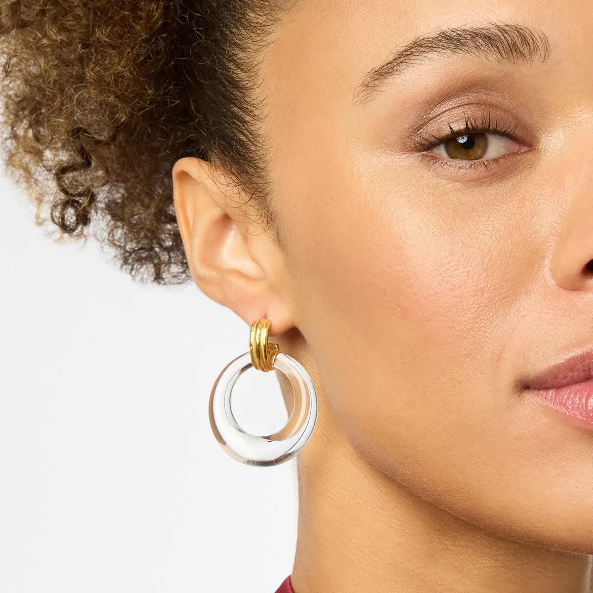 Madison Doorknocker Earrings - Tortoiseshell