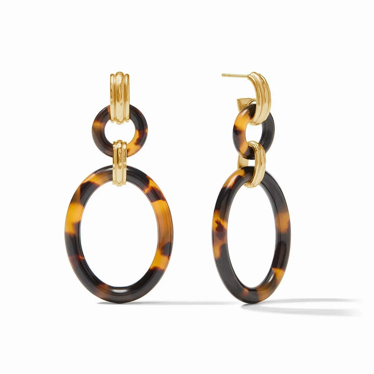 Madison Link Earrings - Tortoiseshell