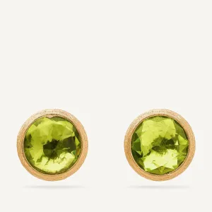 Marco Bicego Jaipur 18k Gold Green Peridot Stud Earrings