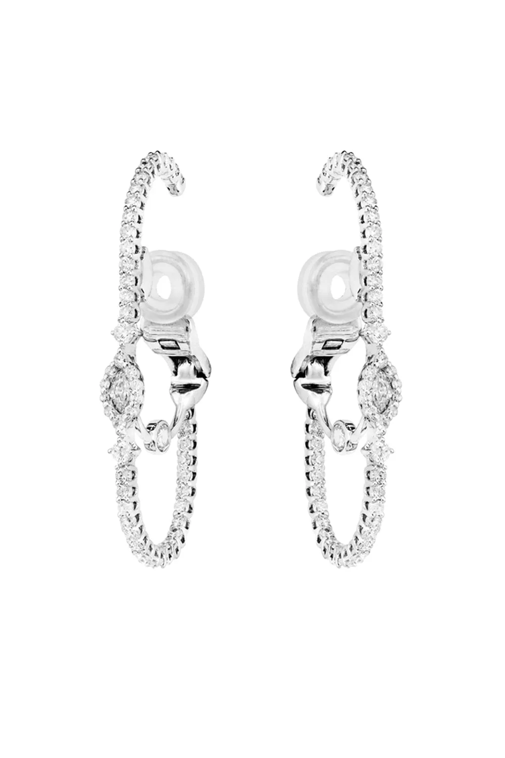 Marquise Rose Diamond Earrings
