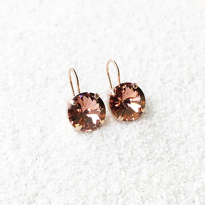 Mars Rover Blush Crystal Drop Earrings