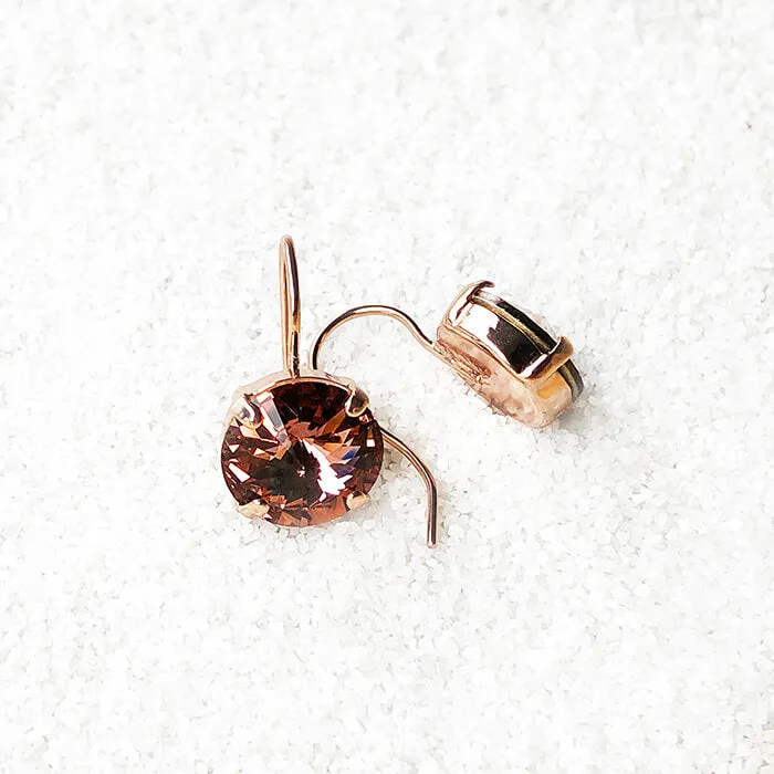 Mars Rover Blush Crystal Drop Earrings