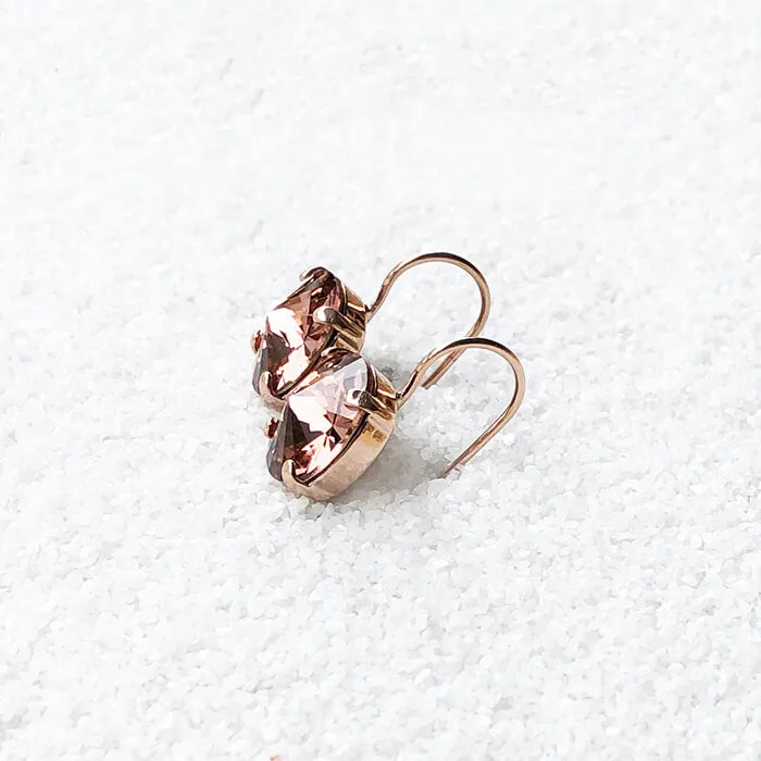 Mars Rover Blush Crystal Drop Earrings
