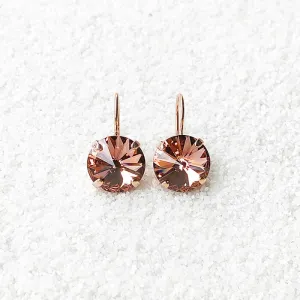 Mars Rover Blush Crystal Drop Earrings
