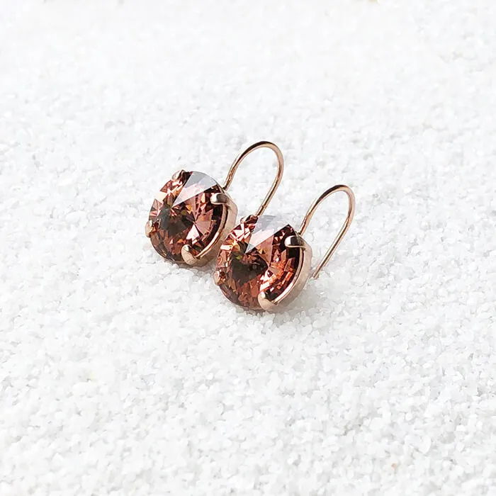 Mars Rover Blush Crystal Drop Earrings