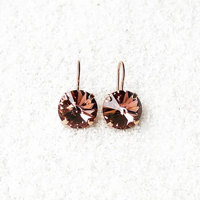 Mars Rover Blush Crystal Drop Earrings