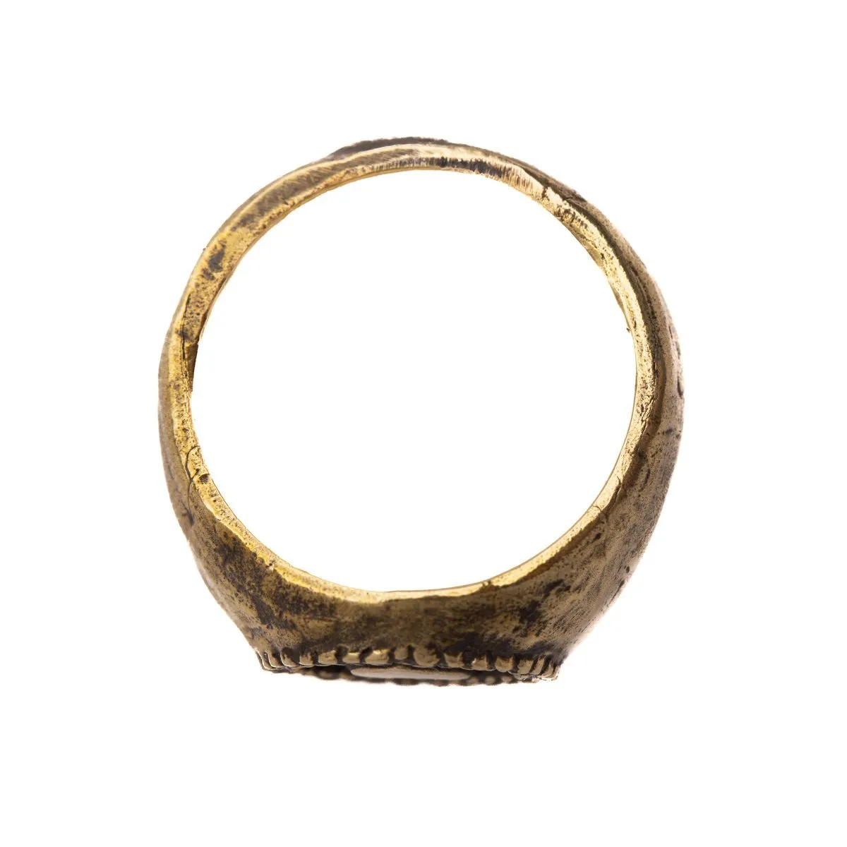 MEDIUM ACE OF SPADES RING | BRASS