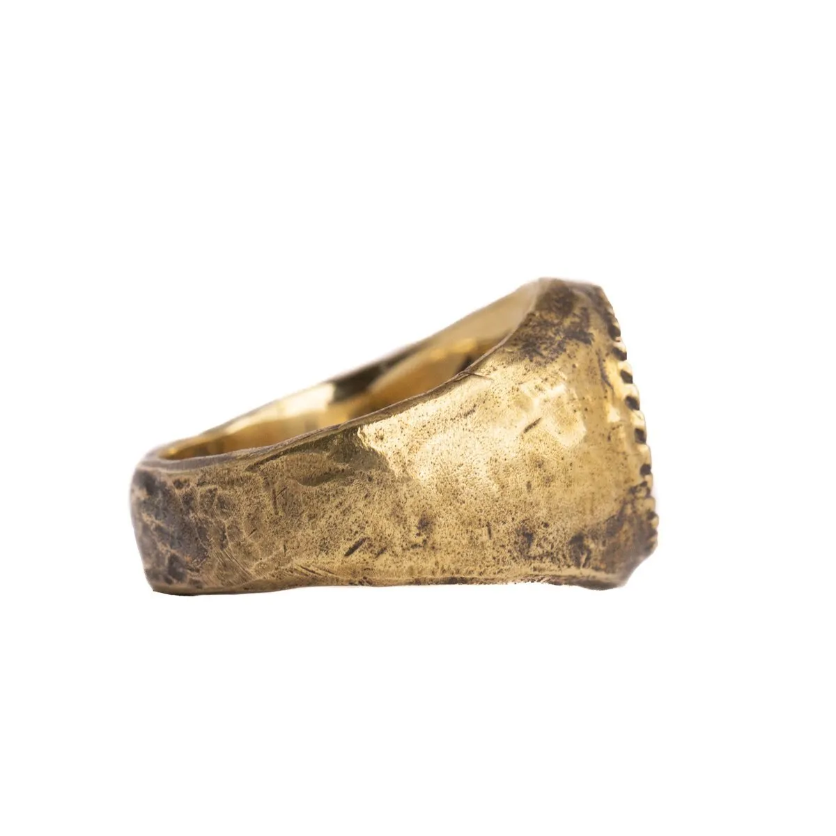 MEDIUM ACE OF SPADES RING | BRASS