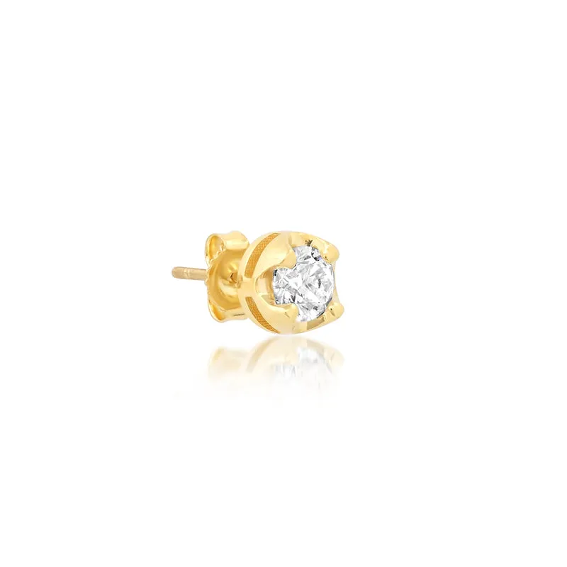 Medium Illusion Set Diamond Studs