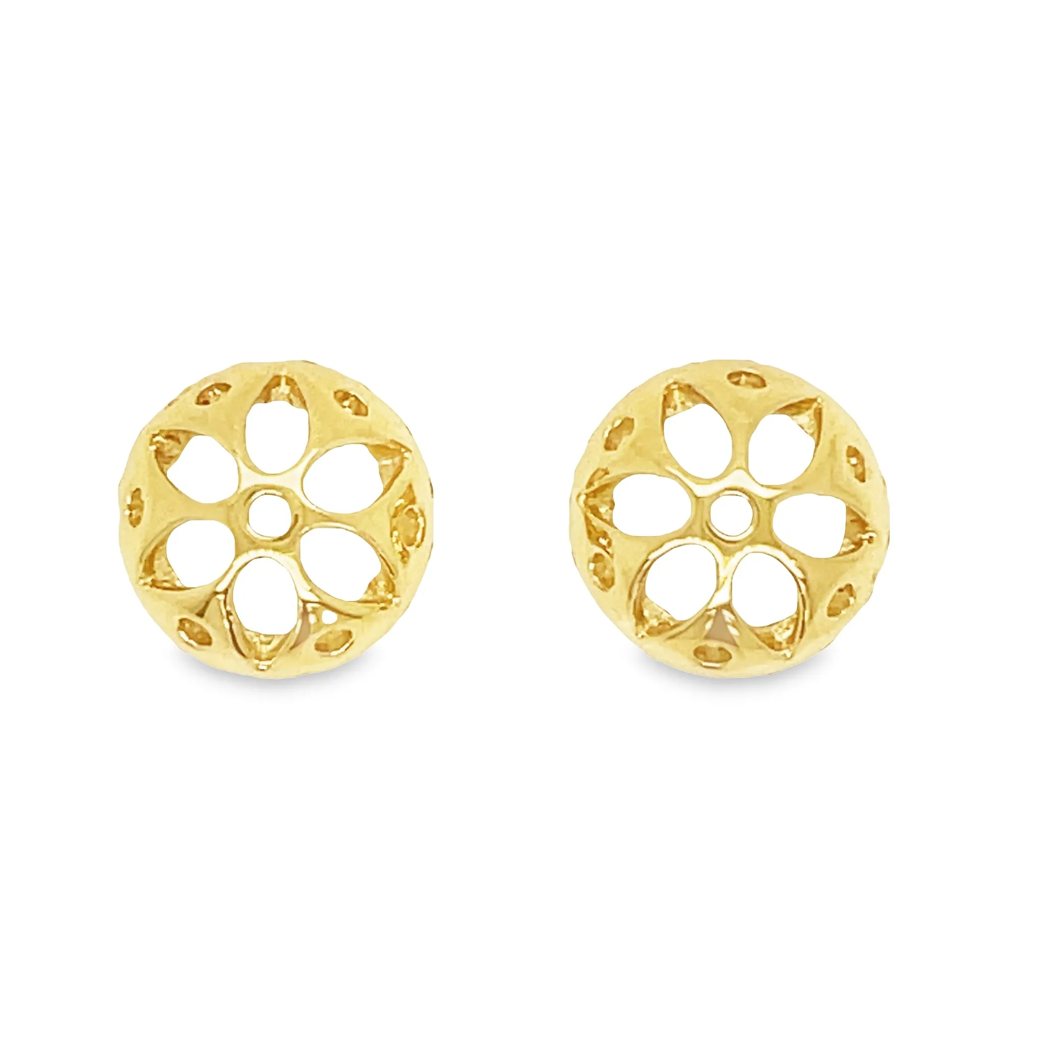 Medium Removable Round Diamond Jacket Earrings 0.39 cts