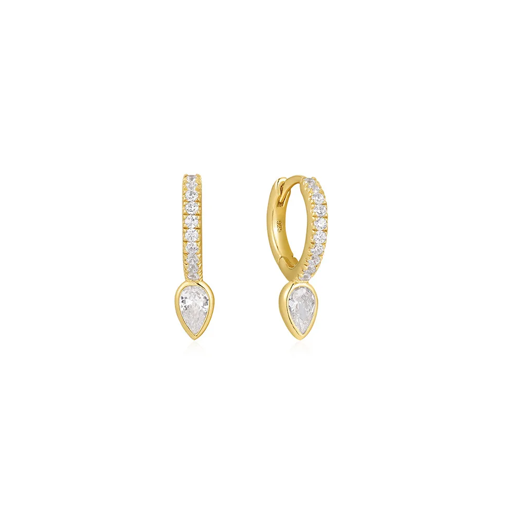 Mercer Sleepers Sterling 925 - Gold   Crystal