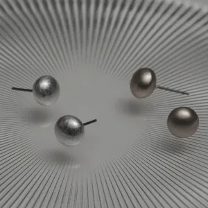 Metal Ball Stud Earrings