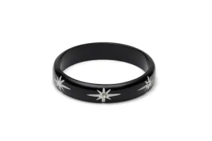 Midi Black Starburst Duchess Bangle
