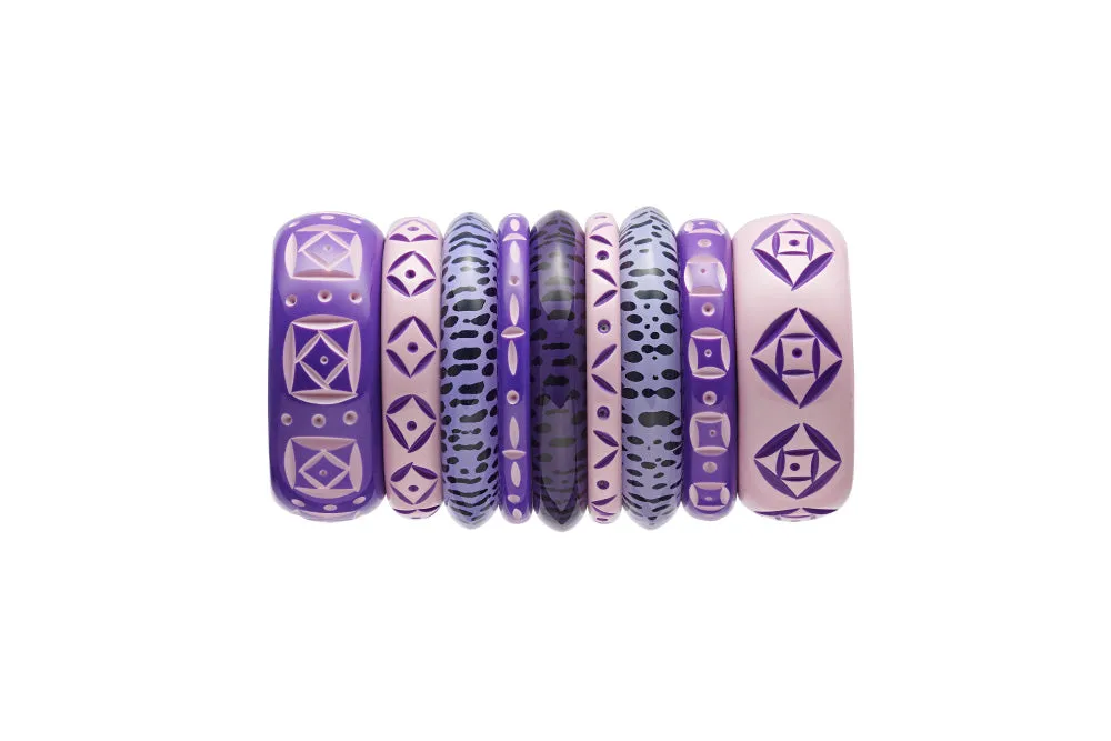 Midi Clematis Carved Maiden Bangle