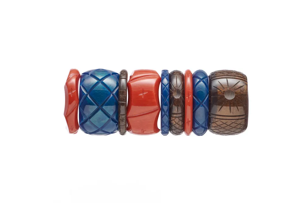 Midi Golden Espresso Fakelite Maiden Bangle