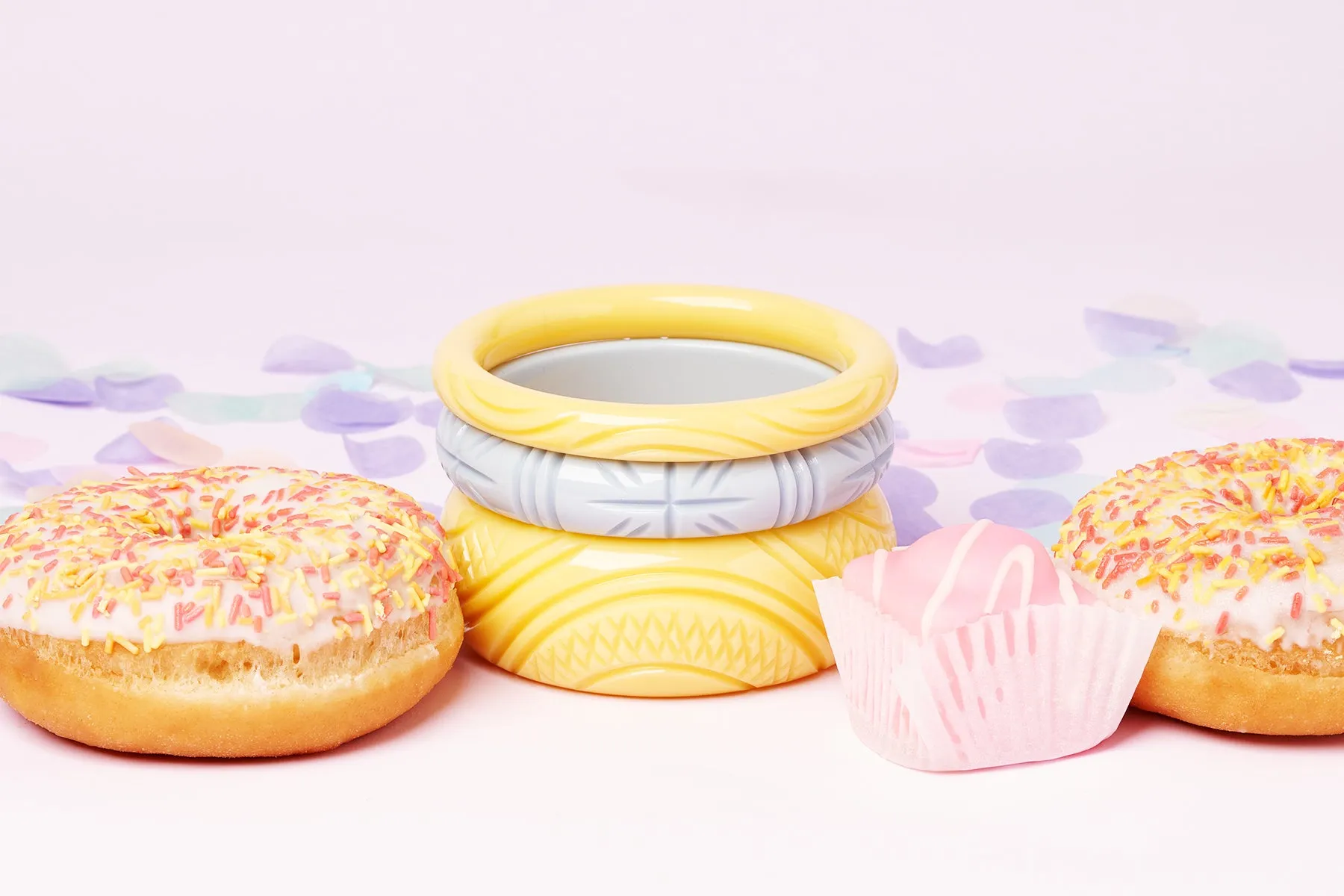 Midi Powder Blue Heavy Carve Bangle