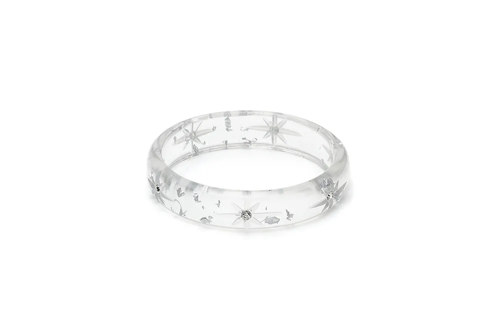 Midi Silver Foil Starburst Maiden Bangle