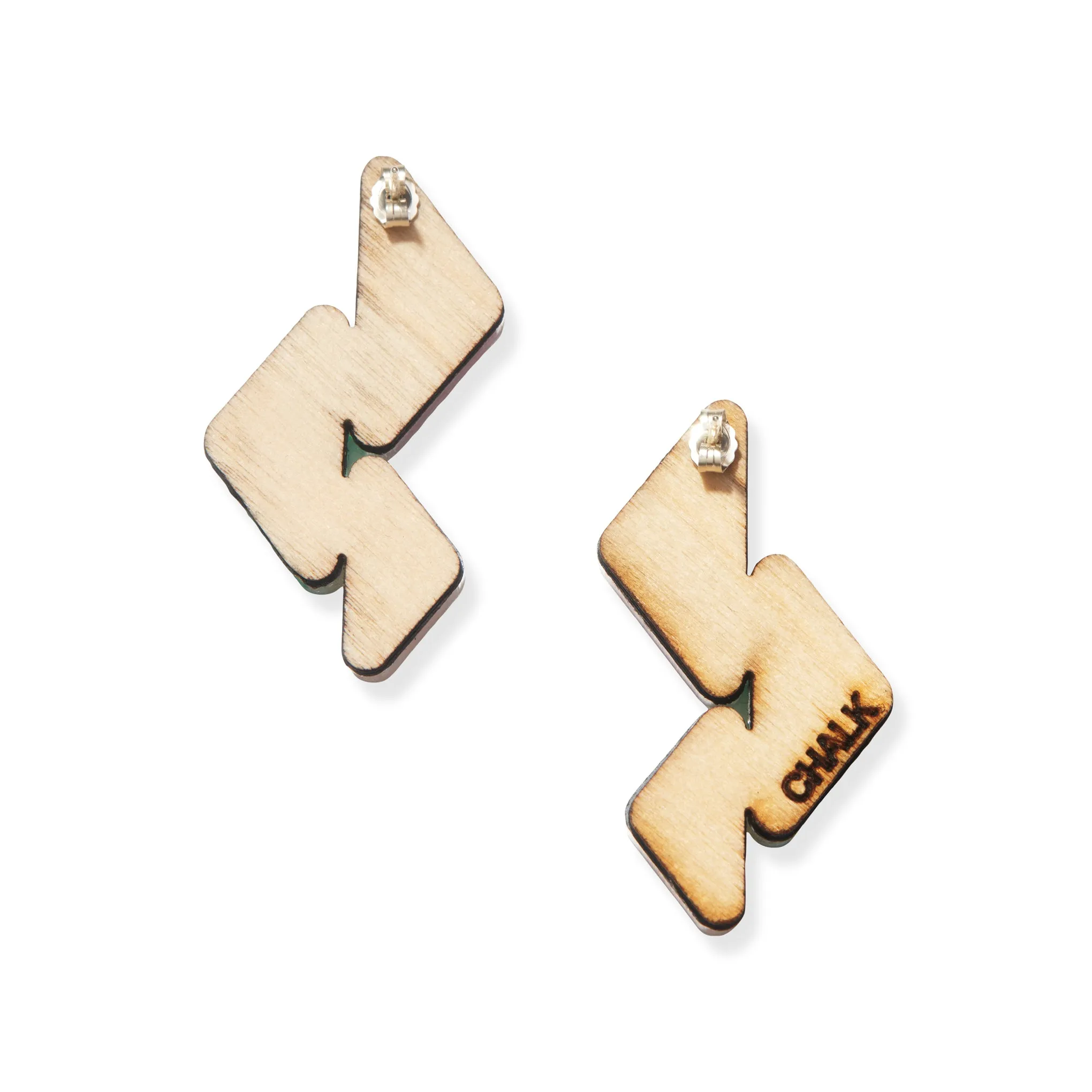 Mini Amal Upcycled Acrylic Earrings