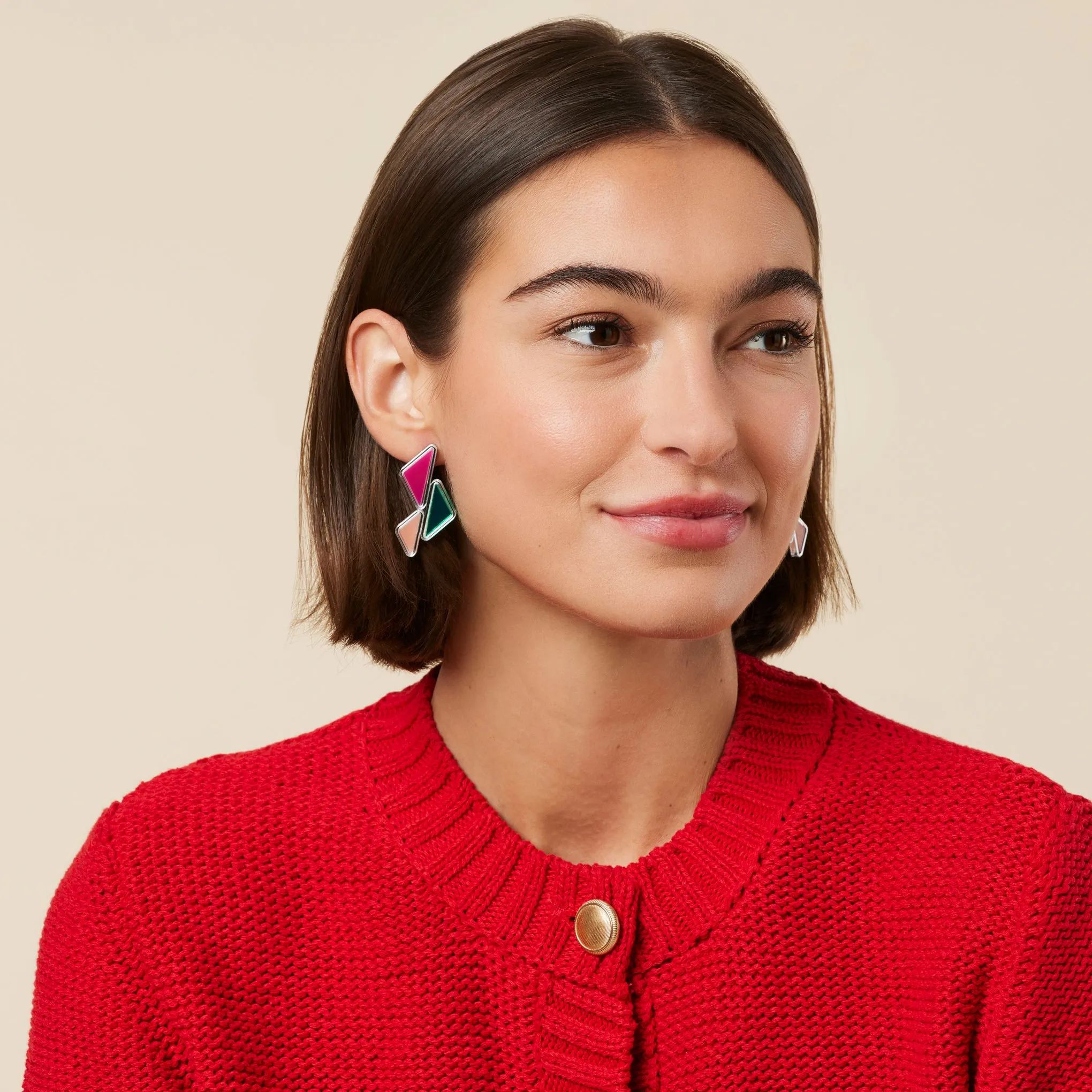 Mini Amal Upcycled Acrylic Earrings