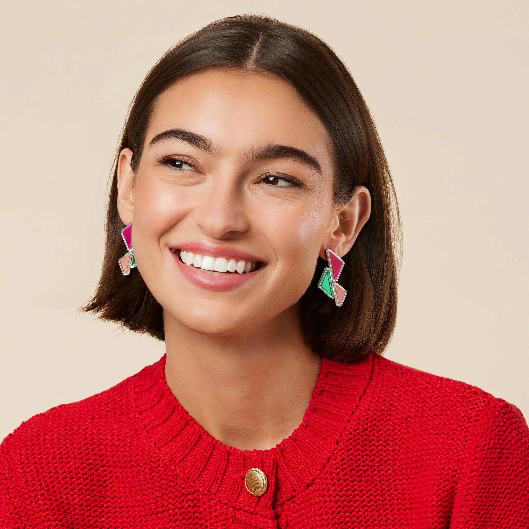 Mini Amal Upcycled Acrylic Earrings