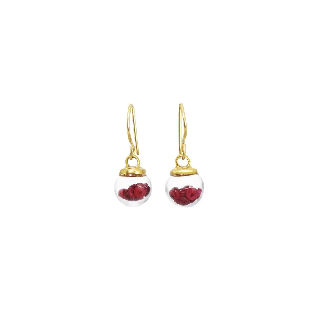 Mini Globe Earrings