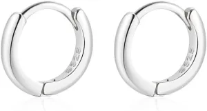 Mini Tiny Huggie Hoop Earrings Top Upper Ear Cartilage Forward Helix Cuff Plain Simple 925 Sterling Silver Gold 9mm 8mm 7mm 6mm 5mm Hoop Earrings