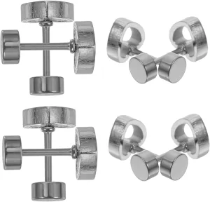 Minimalist Stainless Steel Geometric Ear Studs for Women Small Earrings Aesthetic Heart Shaped Studs for Daily Wear